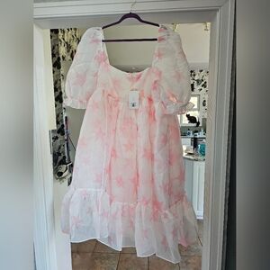 Selkie Size 3X The French Puff Dress in Powdered Star